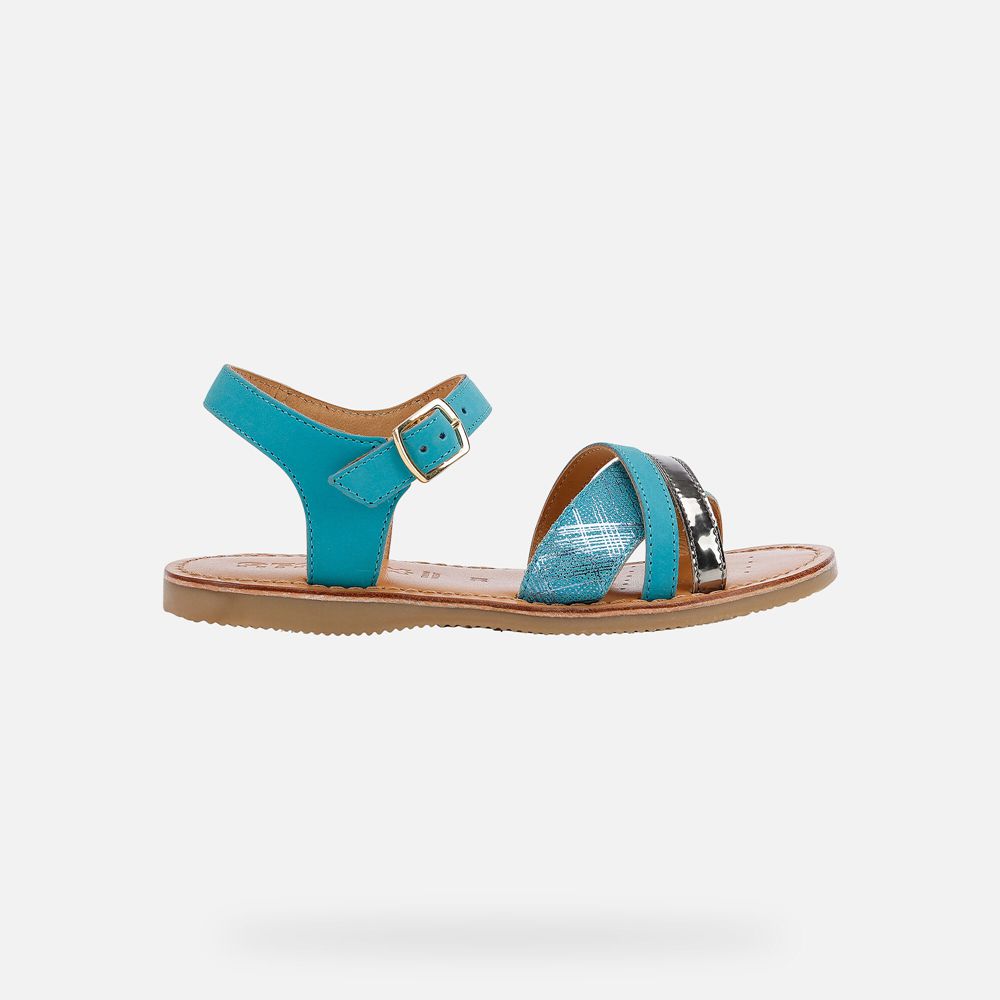 Sandales Geox Eolie - Turquoise - Fille 974536-SOC